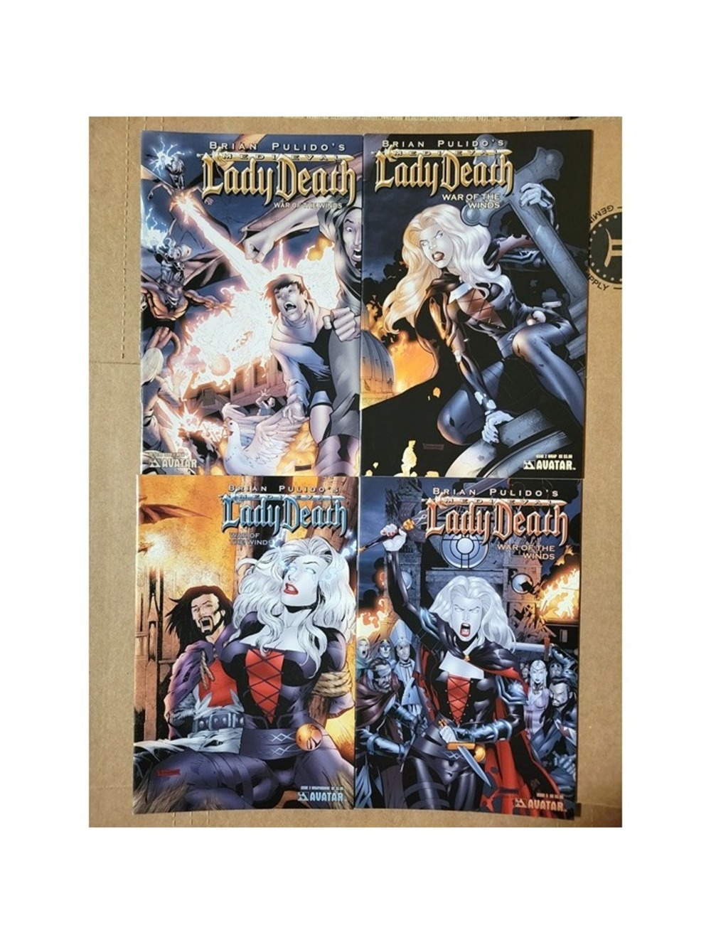 Medieval Lady Death War of the Winds 1-6 (2006) Avatar Comics Complete VF/NM